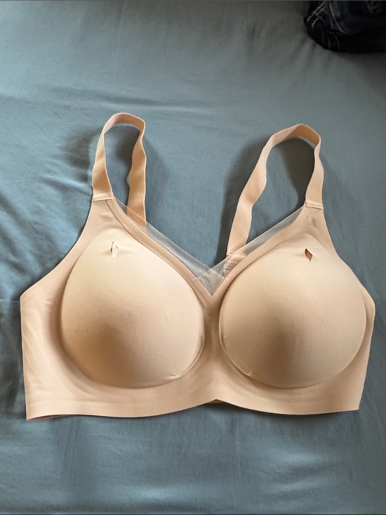 None Other - Seamless Nude T-Shirt Bra with Supportive Cups Wireless